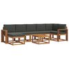 vidaXL Conjunto de sof&aacute;s de exterior 8 uds. Natural y Antracita