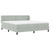 vidaXL Cama tipo Box Spring Gris claro 180 x 200 cm Terciopelo
