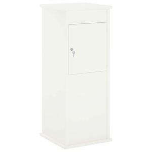 vidaXL Buz&oacute;n Blanco 40 x 40 x 100 cm Acero