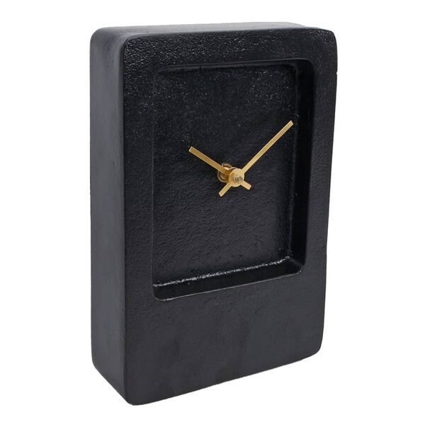 Gifts Amsterdam Reloj de mesa Liverpool aluminio negro 14,5x5x21,5 cm