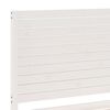 vidaXL Cama extralarga sin colchón madera maciza blanca 180x210 cm