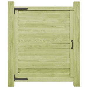 vidaXL Puerta de valla de jard&iacute;n madera pino impregnada 125x100 cm