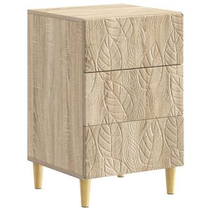 vidaXL Mesita de Noche Roble Sonoma 43 x 39,5 x 66,5 cm