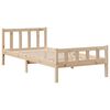 vidaXL Cama con estanter&iacute;a sin colch&oacute;n madera maciza de pino 75x190 cm