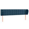 vidaXL Cabecero de terciopelo azul oscuro 183x23x78/88 cm