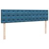 vidaXL Estructura de cama otomana colch&oacute;n azul oscuro 180x200 cm
