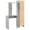 vidaXL Escritorio 2 pcs Gris Concreto