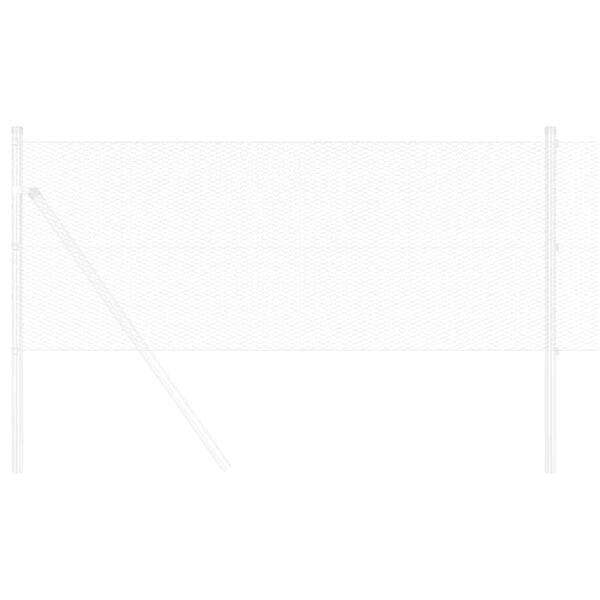 vidaXL Cerca Hexagonal Plateado 0,6 x 100 m Acero galvanizado