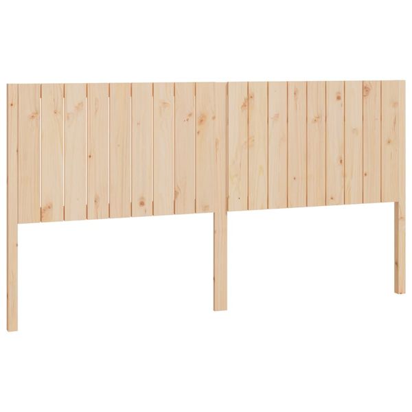 vidaXL Cabecero de cama madera maciza de pino 185,5x4x100 cm
