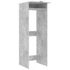 vidaXL Armario para lavadora con puerta Concreto 67,5 x 68 x 200 cm