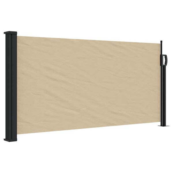 vidaXL Toldo lateral retr&aacute;ctil beige 100x300 cm