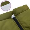 vidaXL Abrigo perro arn&eacute;s impermeable reflectante L68 verde militar