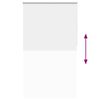 vidaXL Estor Enrollable Opaco Blanco 125x230 cm Tela Ancho 121,6cm