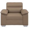 vidaXL Sill&oacute;n cuero sint&eacute;tico color capuchino 100x81x84 cm