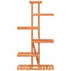 vidaXL Soporte para flores de madera maciza abeto 75x25x140,5 cm