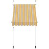 vidaXL Toldo manual retráctil 150 cm amarillo y azul rayas