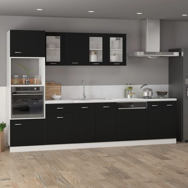 vidaXL Caj&oacute;n inferior "Lyon" negro, 50 x 46 x 81,5 cm, madera de ingenier&iacute;a