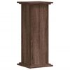vidaXL Soportes de plantas madera ingenier&iacute;a marr&oacute;n roble 33x33x80 cm