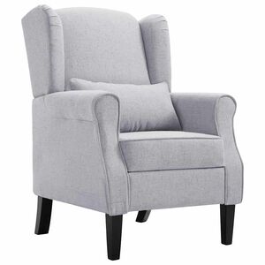 vidaXL Sill&oacute;n de tela gris claro