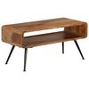 vidaXL Mesa de centro de madera maciza acacia 95x40x45 cm