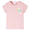vidaXL Camiseta infantil rosa claro 116
