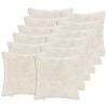 vidaXL Funda de almohada 12 uds. HEERLEN Blanco 50 x 50 cm