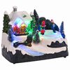 vidaXL Mini Villa Navide&ntilde;a 16 x 11,5 x 13 cm Pl&aacute;stico Multicolor