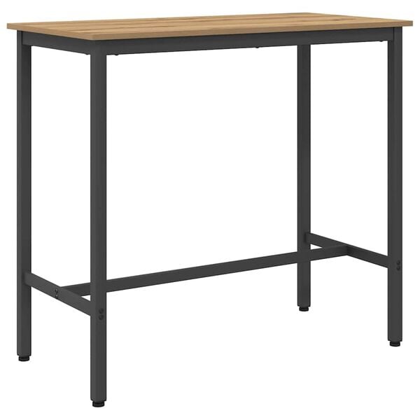 vidaXL Mesa Roble artesanal 100 x 50 x 90,5 cm