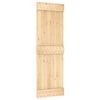 vidaXL Puerta corredera con herrajes madera maciza de pino 70x210 cm