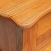 vidaXL Mesa lateral Natural 60,5 x 30 x 61 cm Madera de Caoba S&oacute;lida