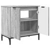 vidaXL Juego de muebles de ba&ntilde;o con caj&oacute;n con puerta 2 pcs Gris Sonoma