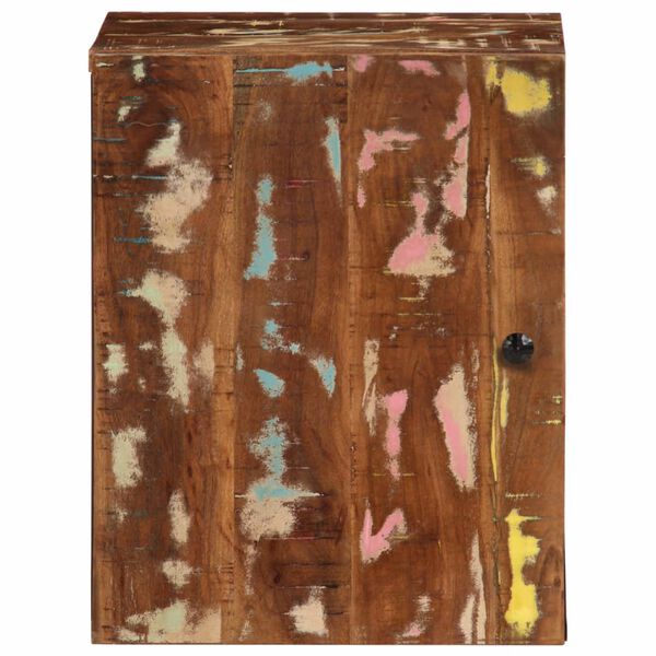 vidaXL Armario de baño de pared madera maciza reciclada 38x33x48 cm