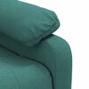 vidaXL Sillón reclinable de tela verde oscuro