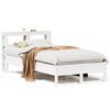 vidaXL Estructura cama sin colch&oacute;n madera maciza pino blanca 100x200cm