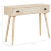 vidaXL Mesa consola con 3 cajones madera maciza de pino 100x30x73 cm