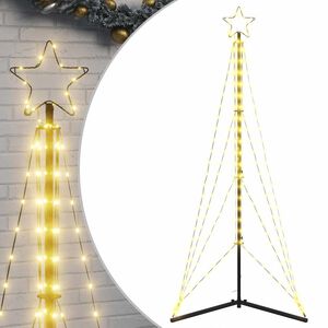 vidaXL LED para &aacute;rbol de Navidad 363 LEDs blanco c&aacute;lido 182 cm