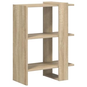 vidaXL Estante de libros 2 niveles 52 x 25 x 71,5 cm Roble Sonoma