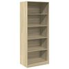 vidaXL Armario de madera de ingenier&iacute;a roble Sonoma 80x50x200 cm