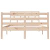 vidaXL Estructura de cama doble pequeña de madera maciza 120x190 cm