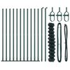 vidaXL Valla de eslabones de cadena con postes Verde 0.8 x 25 m Acero