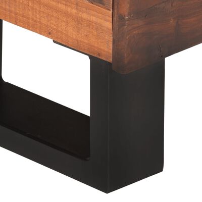 vidaXL Mueble para TV de madera maciza reciclada 110x30x30 cm