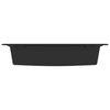 vidaXL Fregadero de cocina Negro 79 x 50 x 31 cm Cuarzo y resina