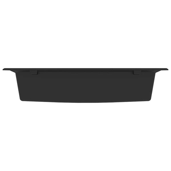 vidaXL Fregadero de cocina Negro 79 x 50 x 31 cm Cuarzo y resina