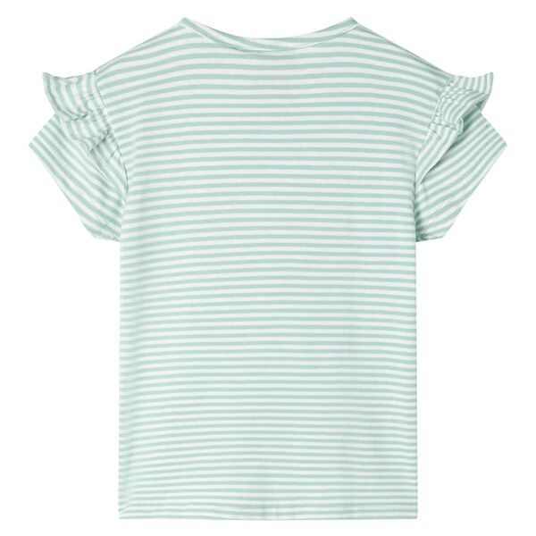 Camiseta infantil verde menta 140