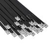 vidaXL Atadura de Cables 250 uds. 7,9 x 800 mm Negro