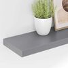 vidaXL Estantes flotantes pared 4 MDF gris 120x23,5x3,8 cm