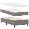 vidaXL Cama tipo Box Spring con colch&oacute;n Taup&eacute; 90 x 190 cm tela