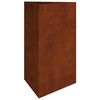 vidaXL Jardinera de acero corten 50x43x75 cm