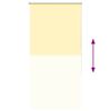 vidaXL Estor Enrollable Opaco Amarillo 80x150 cm Tela Ancho 75,7 cm