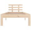 vidaXL Estructura de cama sin colch&oacute;n madera maciza 100x200 cm